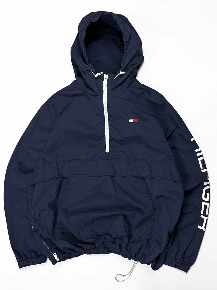 Cortaviento Bolsillo Canguro, Cintura Ajustable  Tommy Hilfiger Azul Marino 1