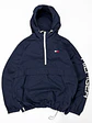 Cortaviento Bolsillo Canguro, Cintura Ajustable  Tommy Hilfiger Azul Marino - Miniatura 1