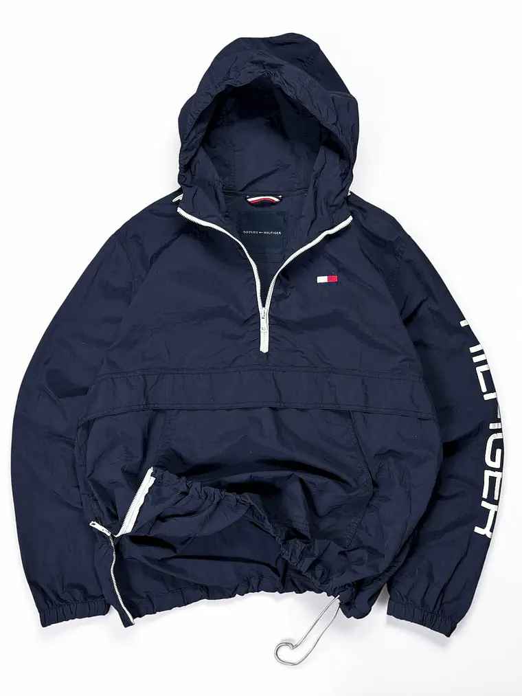 Cortaviento Bolsillo Canguro, Cintura Ajustable  Tommy Hilfiger Azul Marino 2