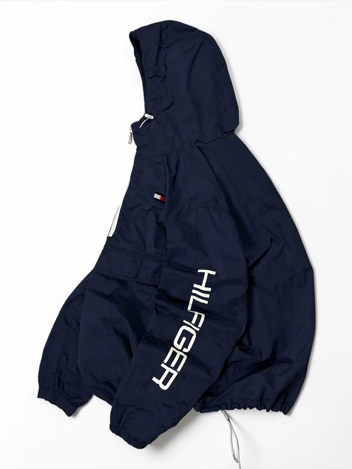 Cortaviento Bolsillo Canguro, Cintura Ajustable  Tommy Hilfiger Azul Marino 4