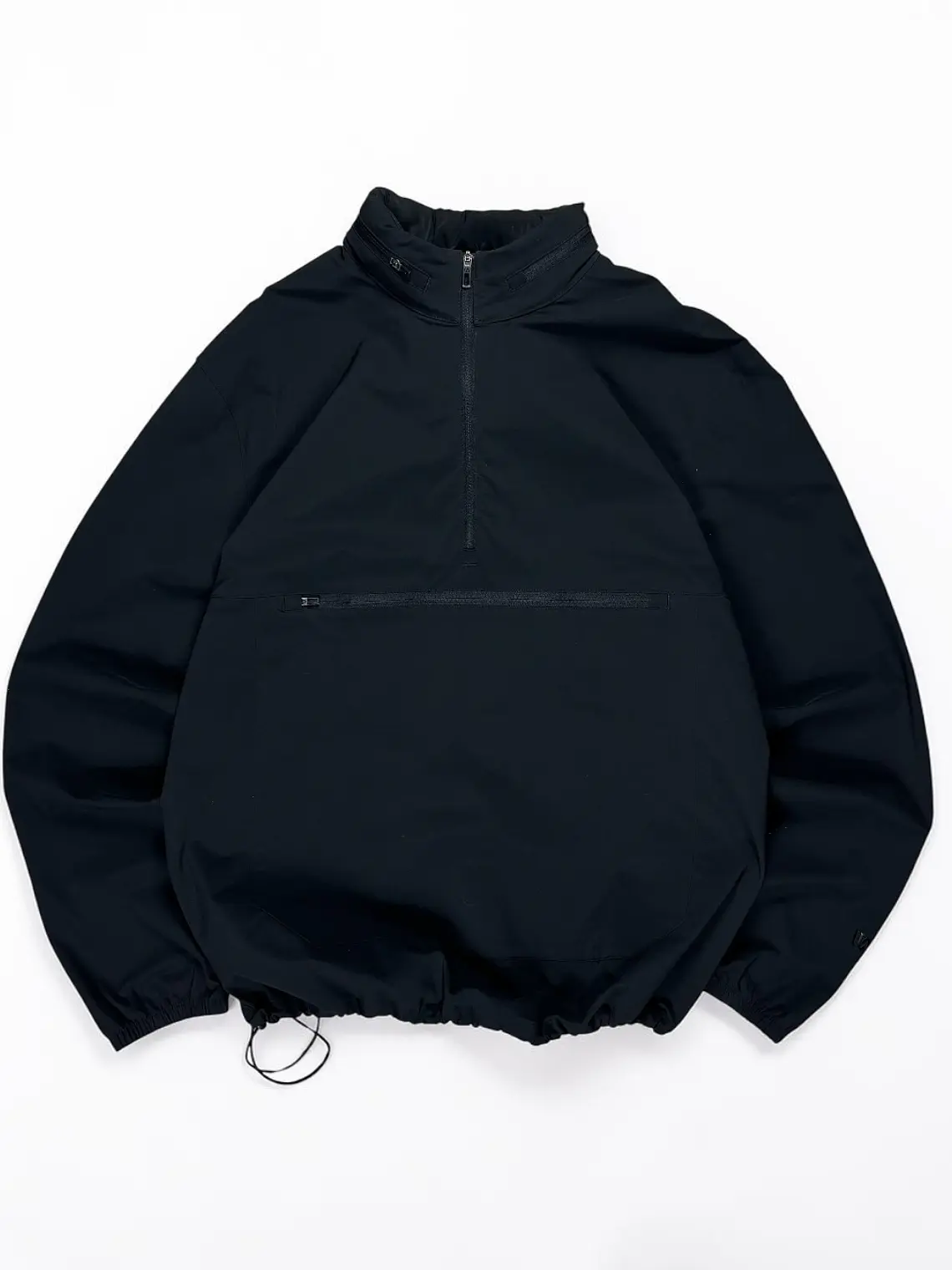 Cortaviento Bolsillo Canguro Cintura Ajustable  Sin Marca  Negro 3