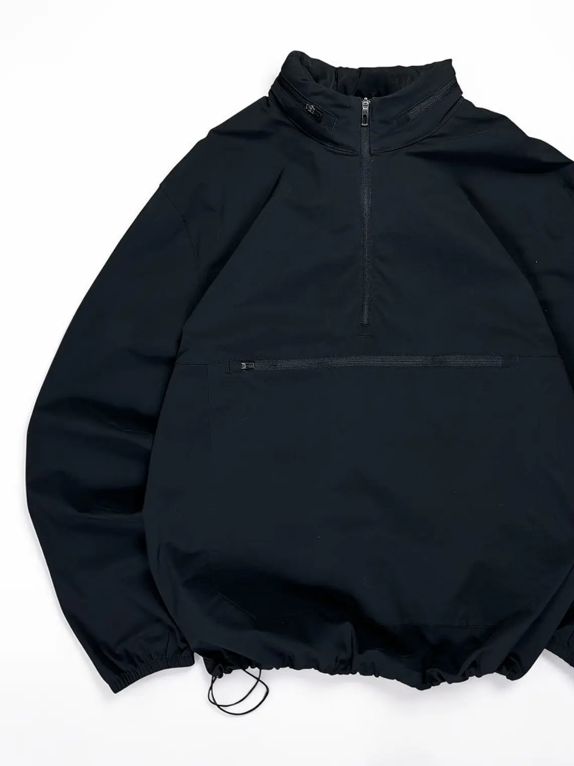 Cortaviento Bolsillo Canguro Cintura Ajustable  Sin Marca  Negro 4