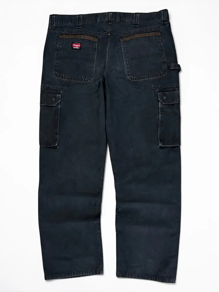 Pantalon Cargo carpintero  Wrangler Work Wear Negro  3