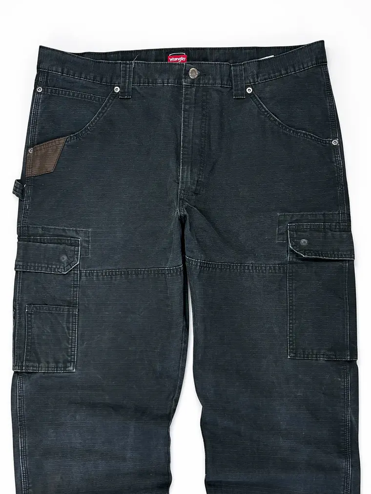 Pantalon Cargo carpintero  Wrangler Work Wear Negro  4