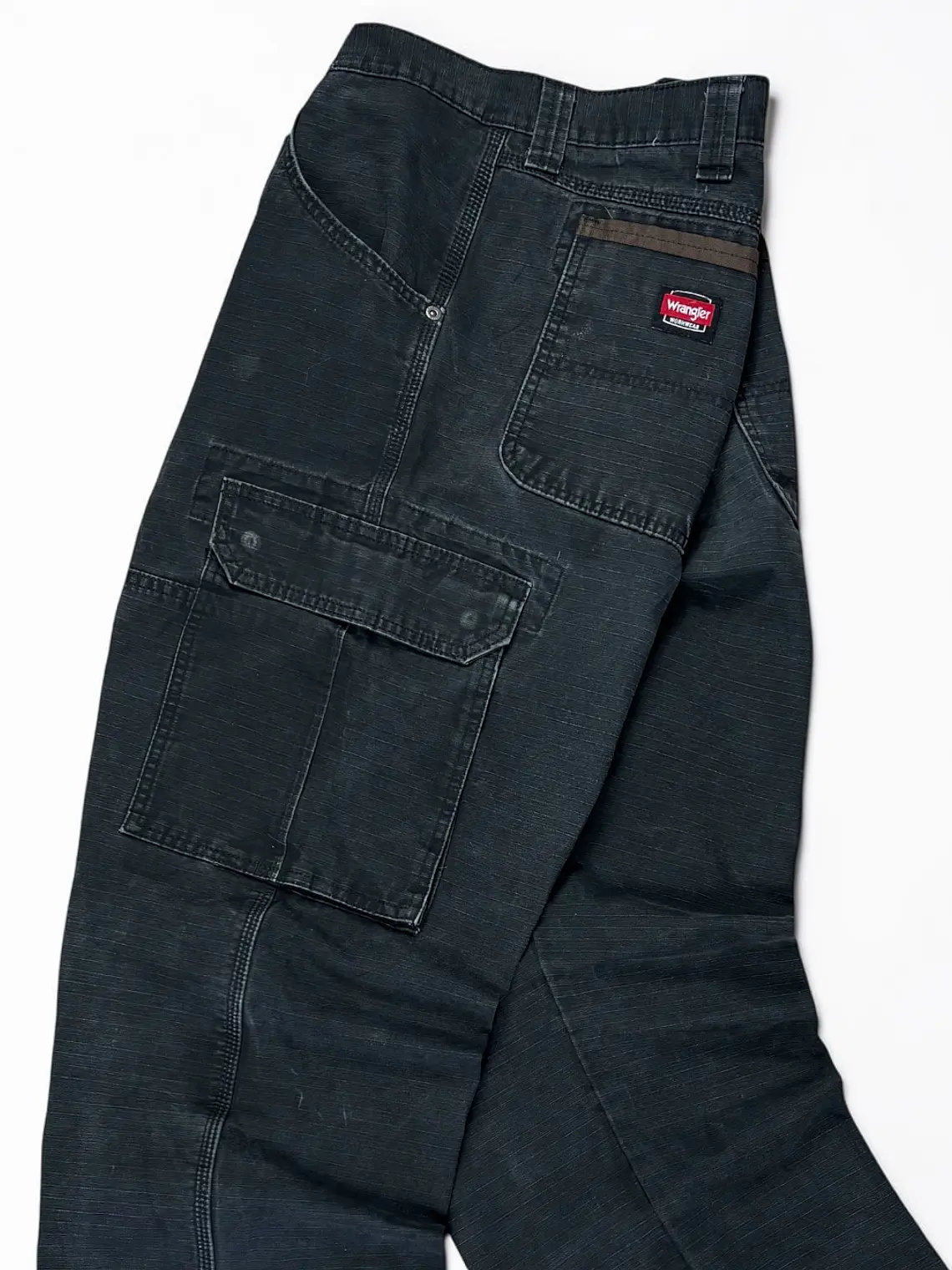 Pantalon Cargo carpintero  Wrangler Work Wear Negro  7