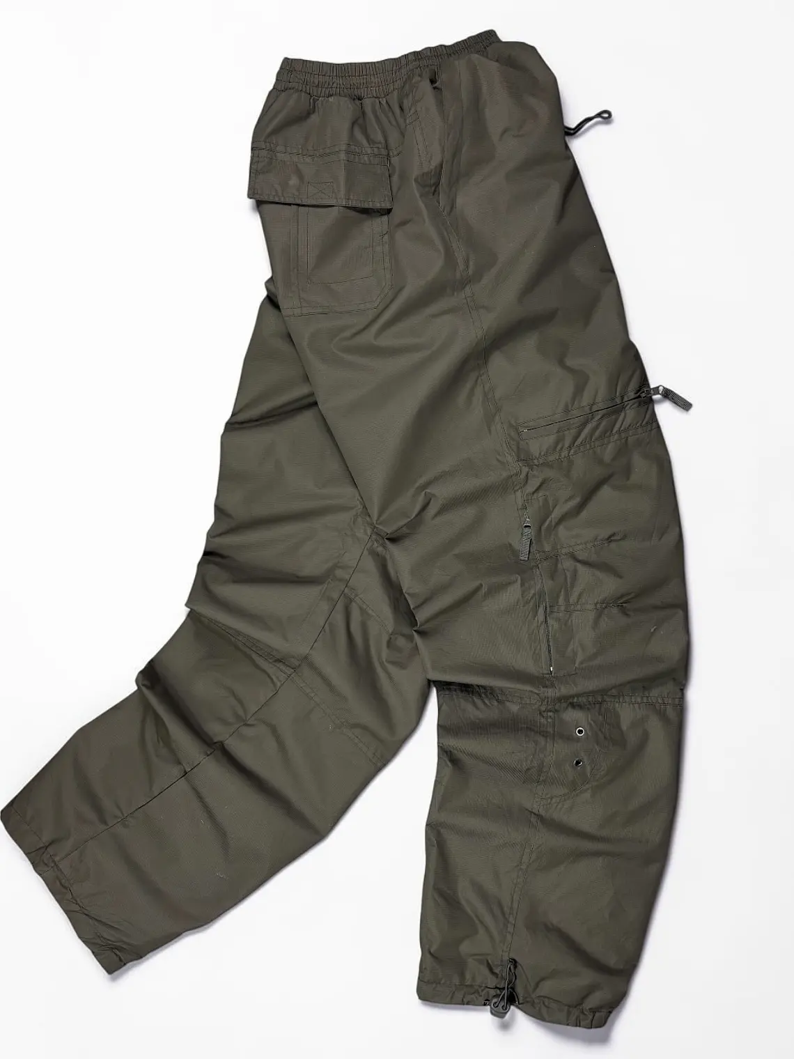 Pantalon Resiste agua y viento, tipo cargo, cintura y botas ajustabl Térmico  1