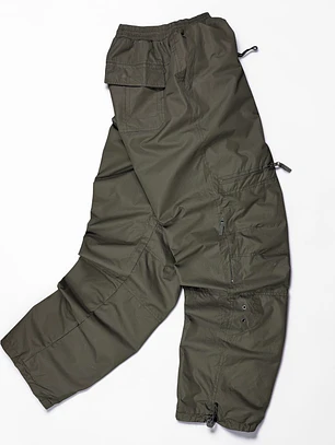 Pantalon Resiste agua y viento, tipo cargo, cintura y botas ajustabl Térmico 