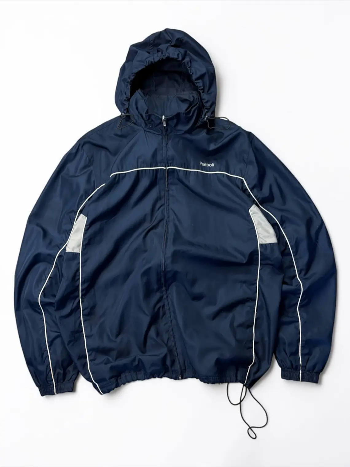 Cortaviento Full zip, cintura ajustable Reebok Azul Marino  1