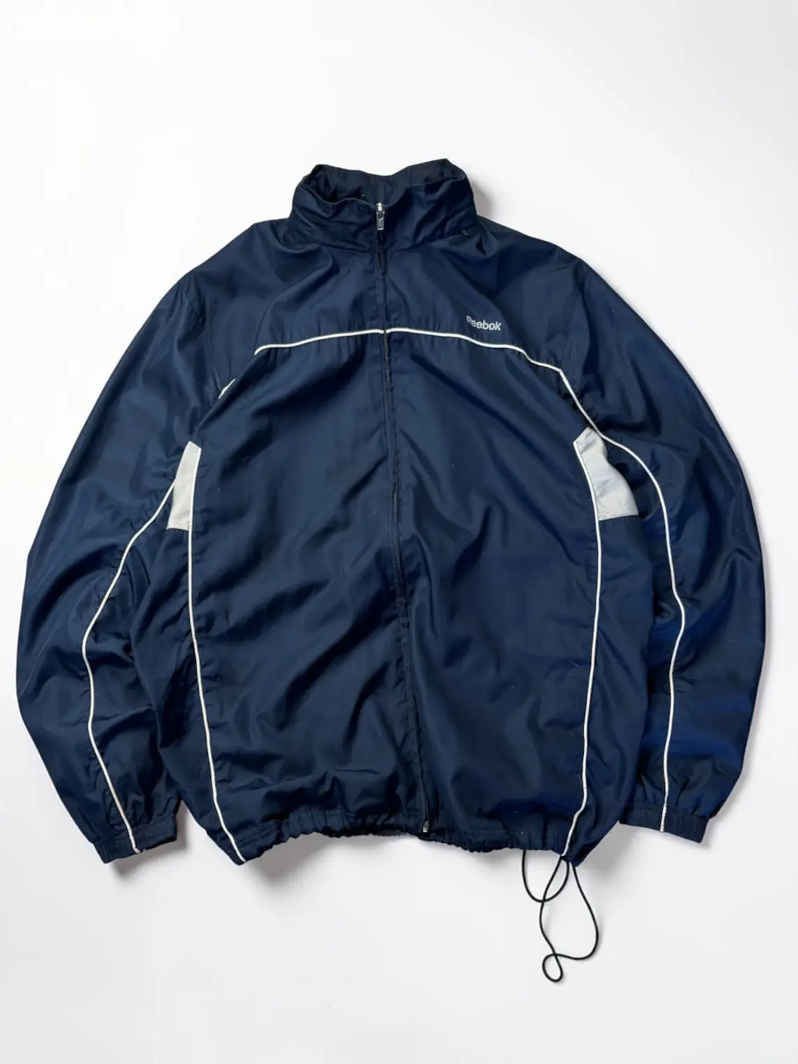 Cortaviento Full zip, cintura ajustable Reebok Azul Marino  2
