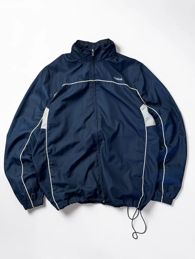 Cortaviento Full zip, cintura ajustable Reebok Azul Marino  2