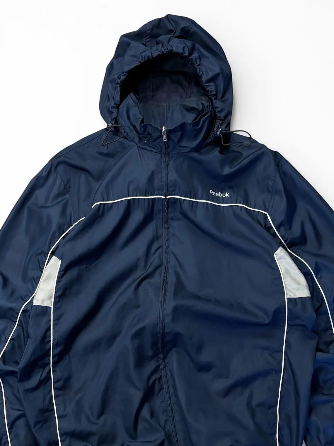 Cortaviento Full zip, cintura ajustable Reebok Azul Marino  5