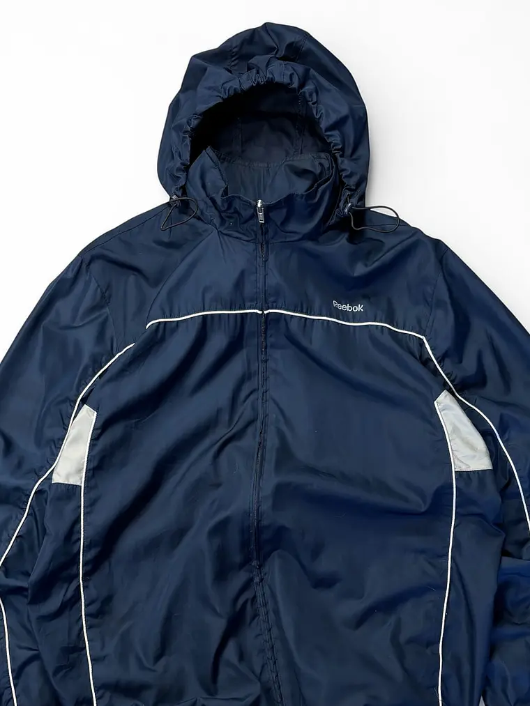 Cortaviento Full zip, cintura ajustable Reebok Azul Marino  5