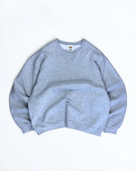 Poleron sin gorro Básico Gris