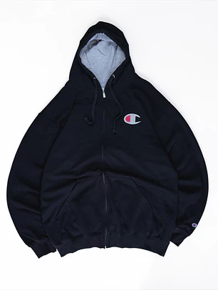 Poleron Full zip Champion  Negro