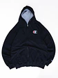 Poleron Full zip Champion  Negro - Miniatura 1