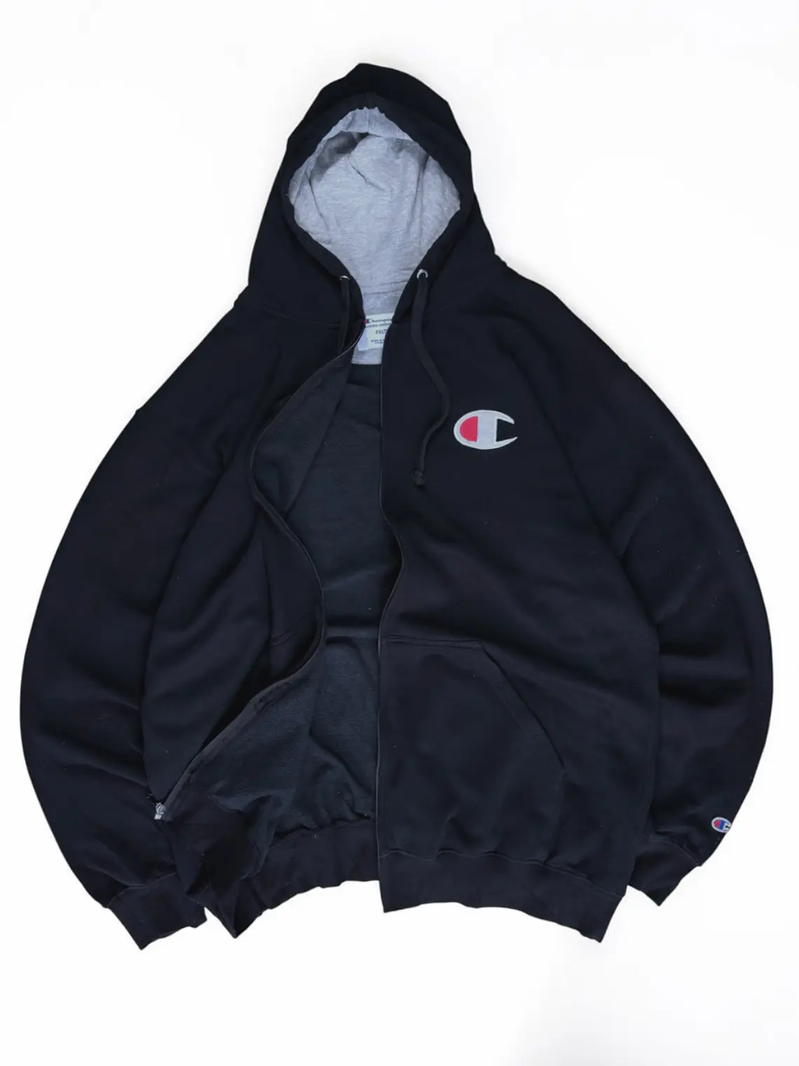 Poleron Full zip Champion  Negro 2
