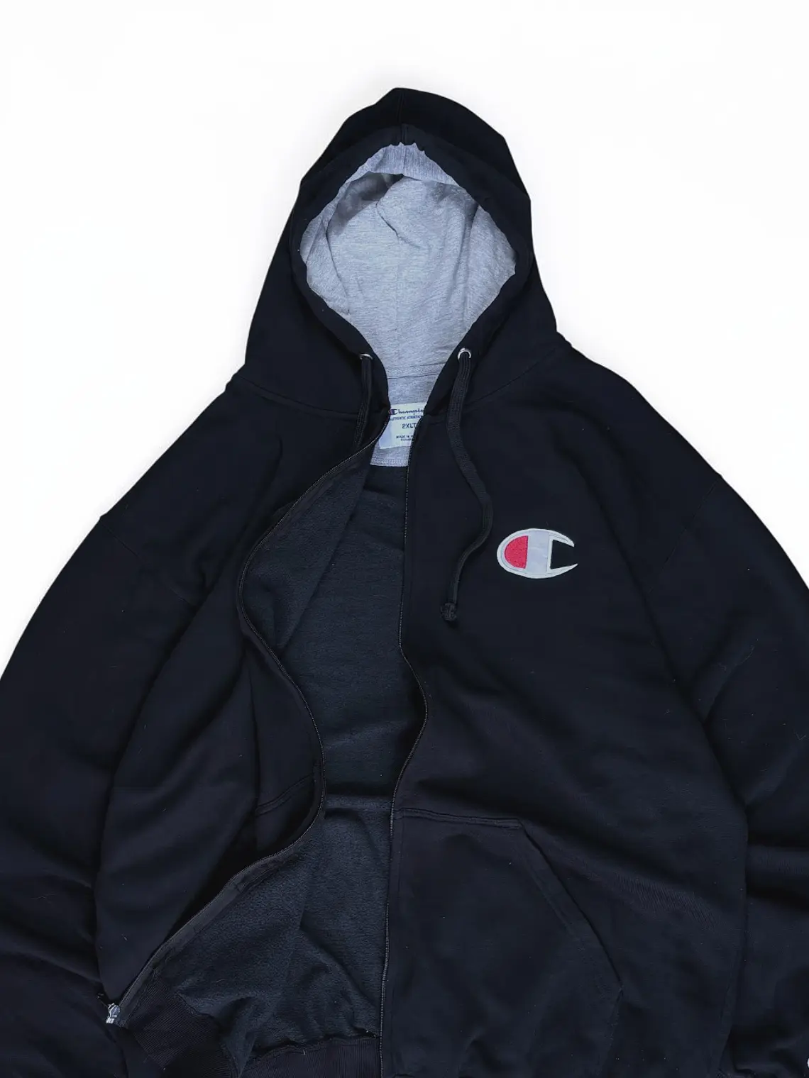 Poleron Full zip Champion  Negro 3