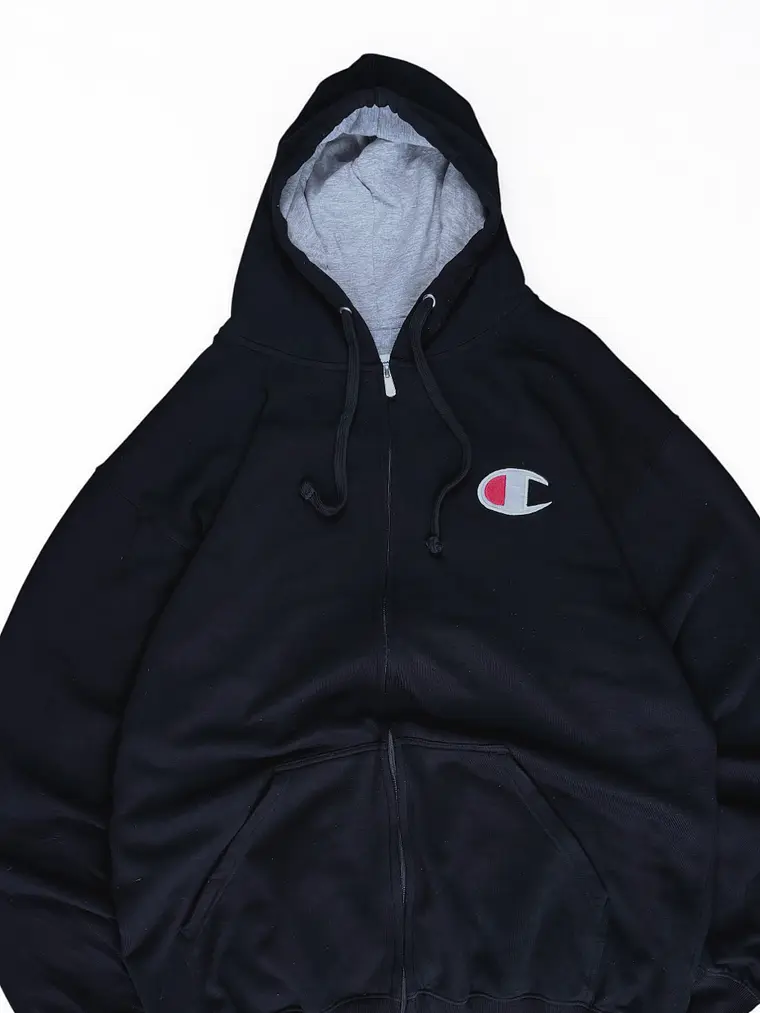 Poleron Full zip Champion  Negro 4