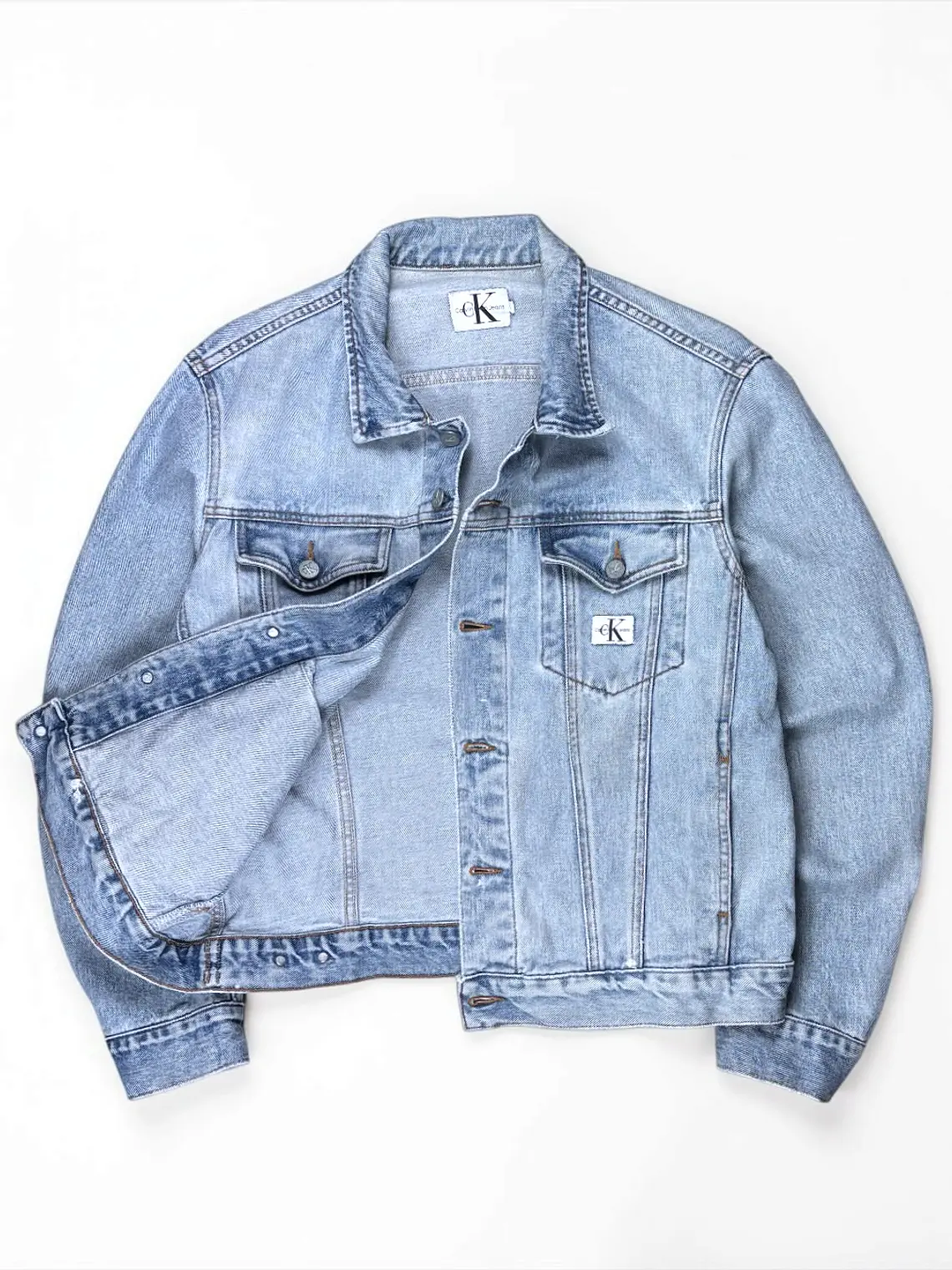 Chaqueta Trucker vintage  Calvin Klein  Azul Claro  2