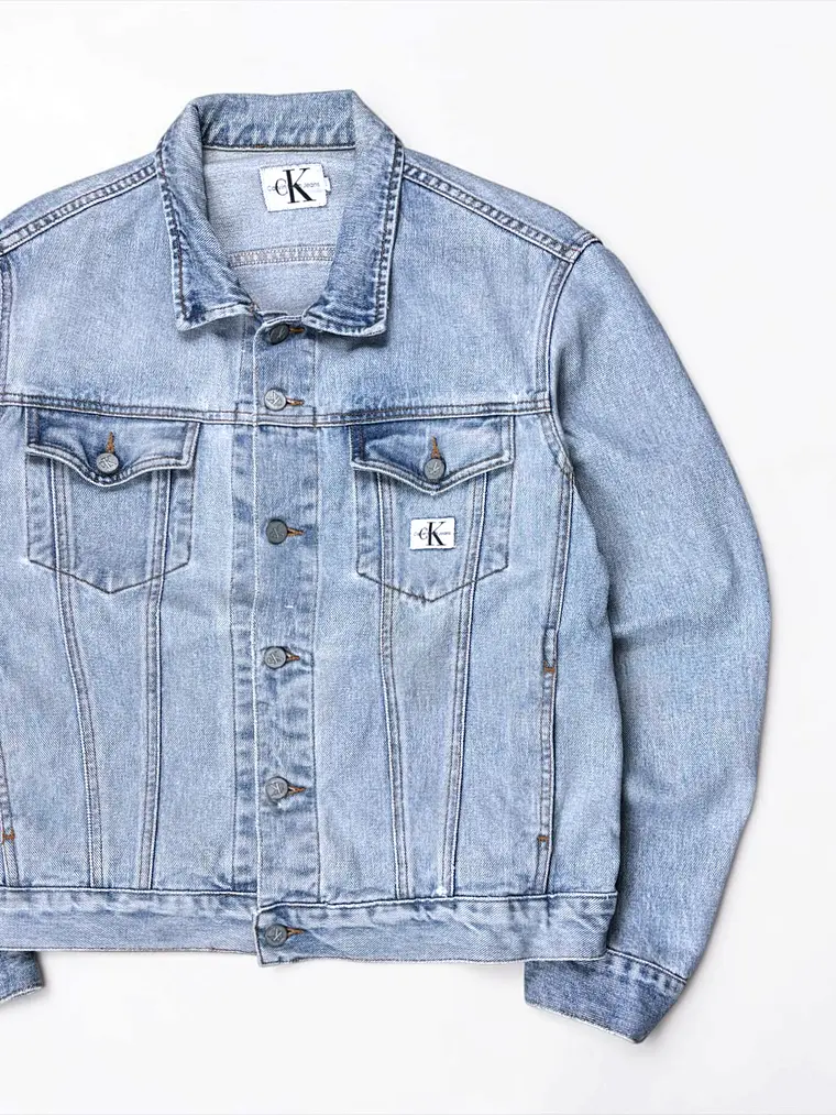 Chaqueta Trucker vintage  Calvin Klein  Azul Claro  3