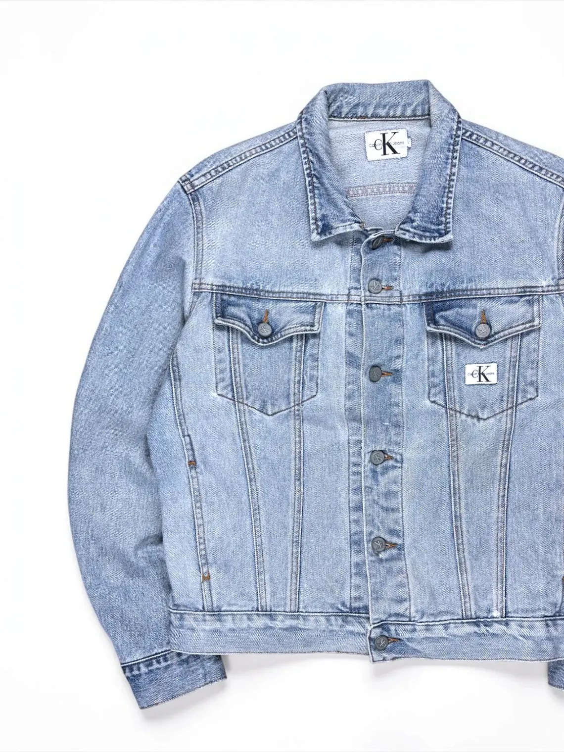 Chaqueta Trucker vintage  Calvin Klein  Azul Claro  4
