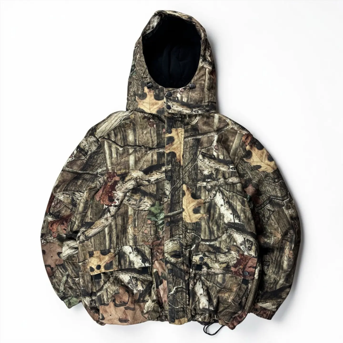 Chaqueta camuflado cintura, manga, gorro y puño ajustable Mossy Oak 1