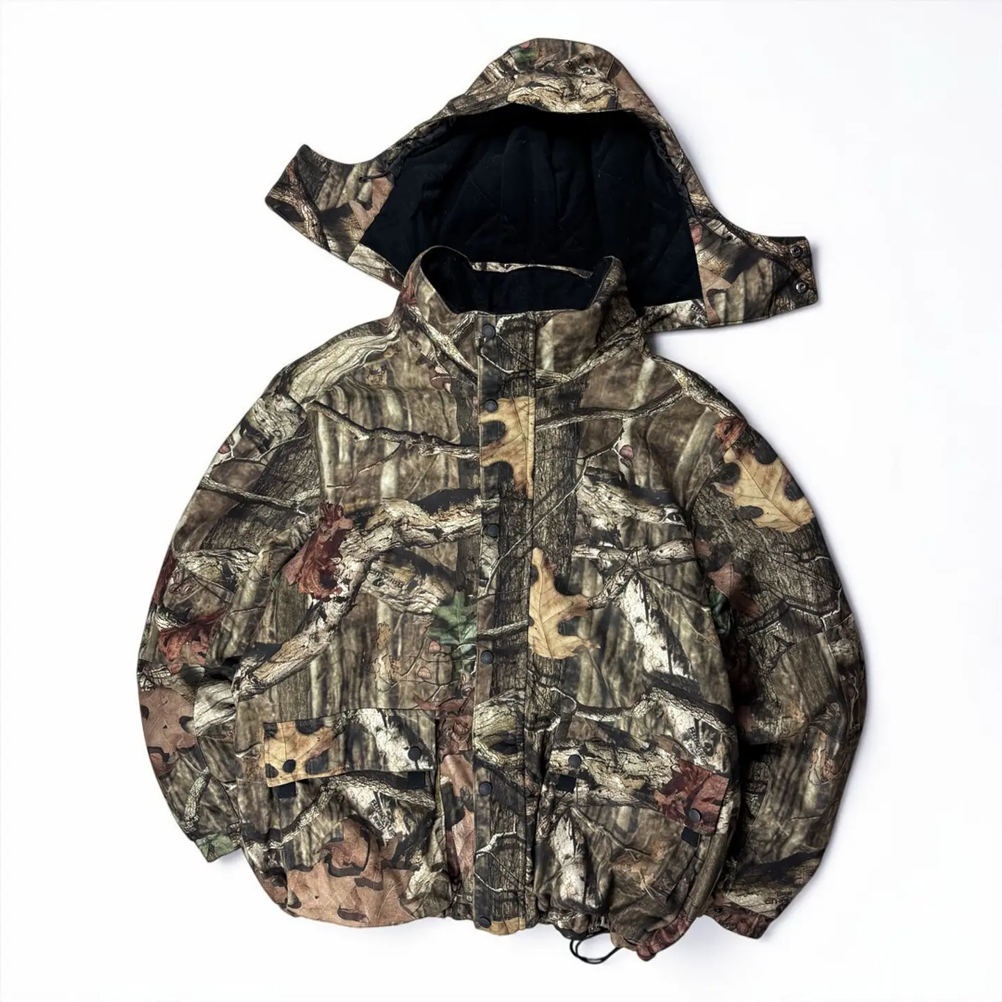Chaqueta camuflado cintura, manga, gorro y puño ajustable Mossy Oak 2