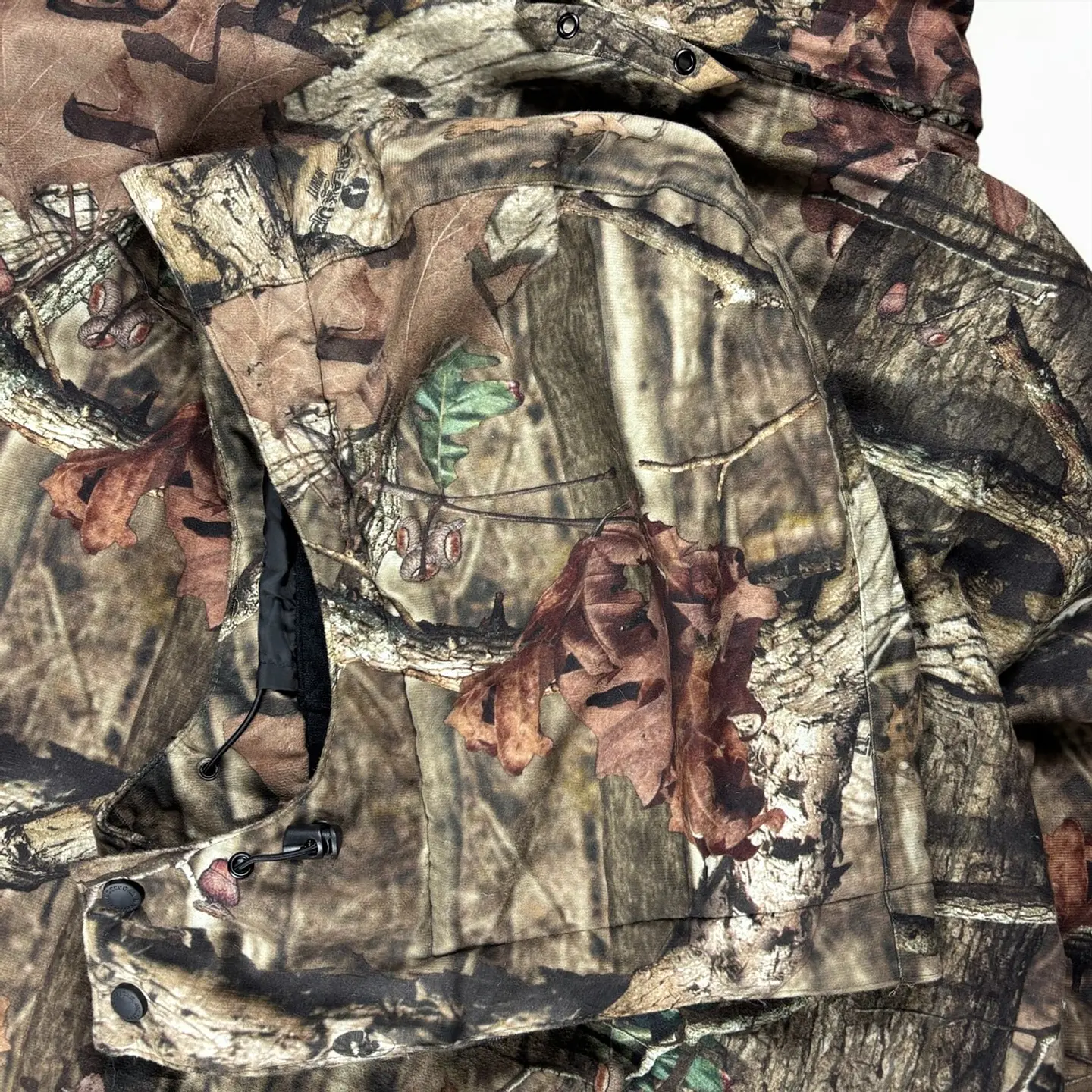 Chaqueta camuflado cintura, manga, gorro y puño ajustable Mossy Oak 8