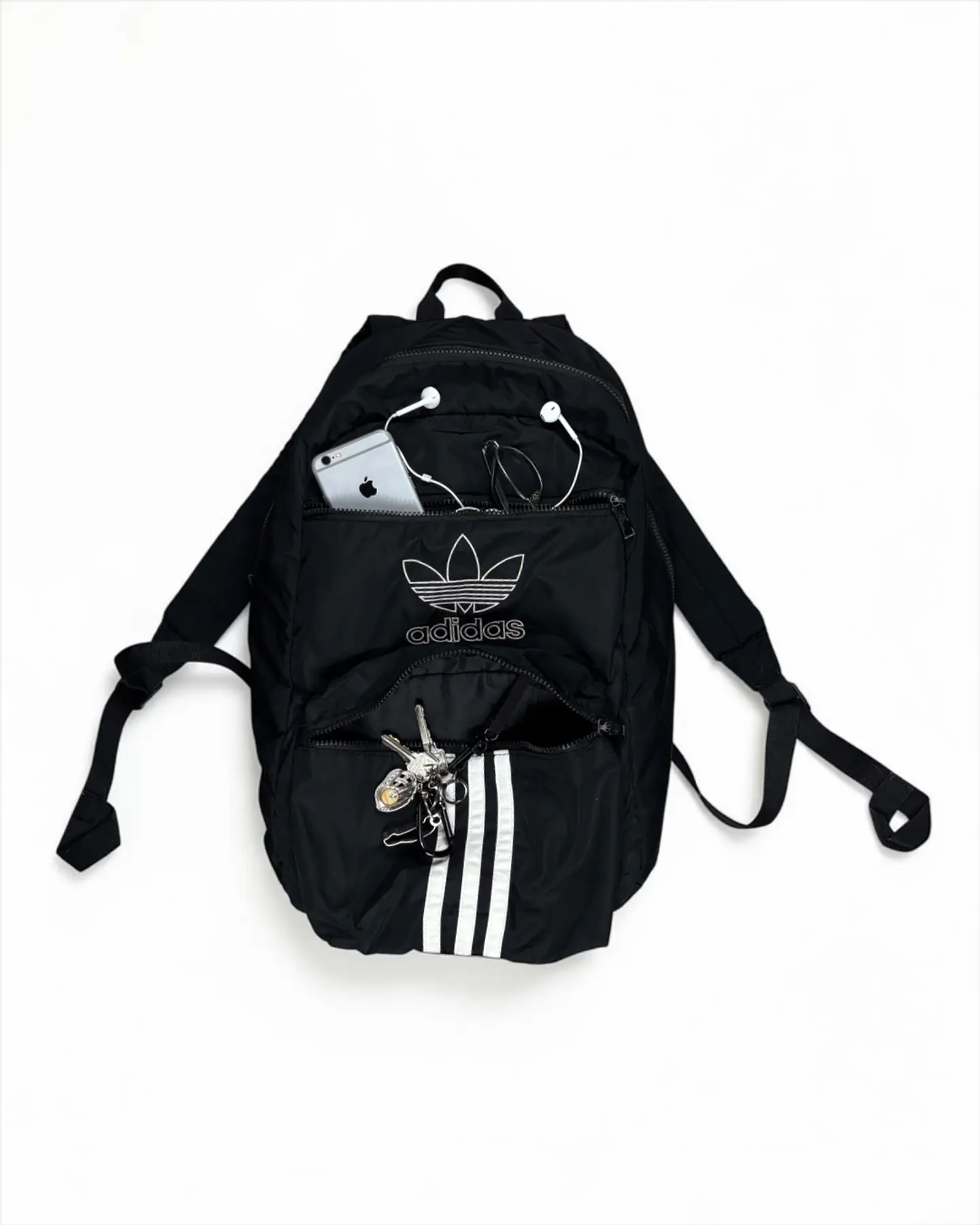 Mochila National 3-Stripes  Adidas Originals  Negra  2