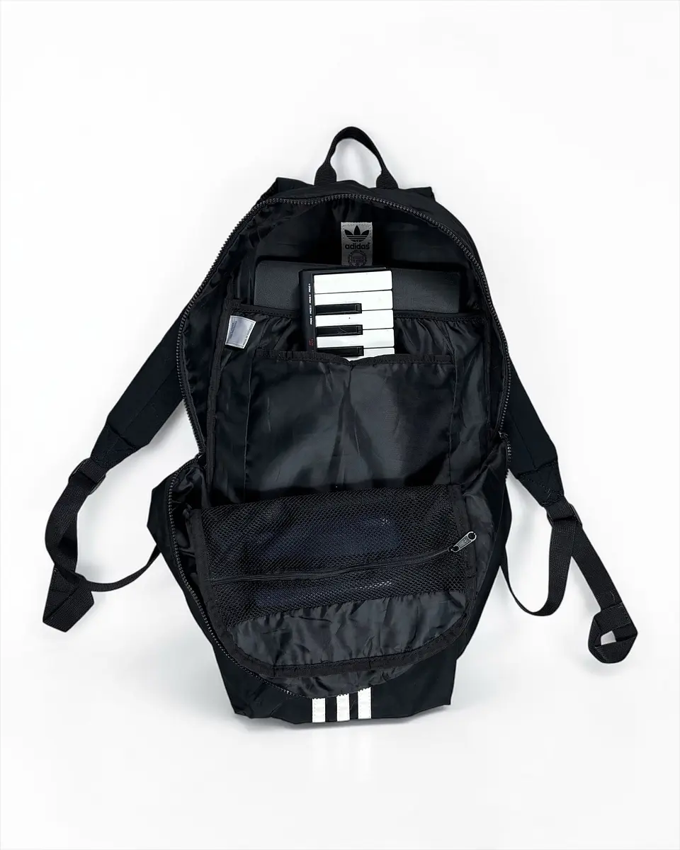 Mochila National 3-Stripes  Adidas Originals  Negra  3