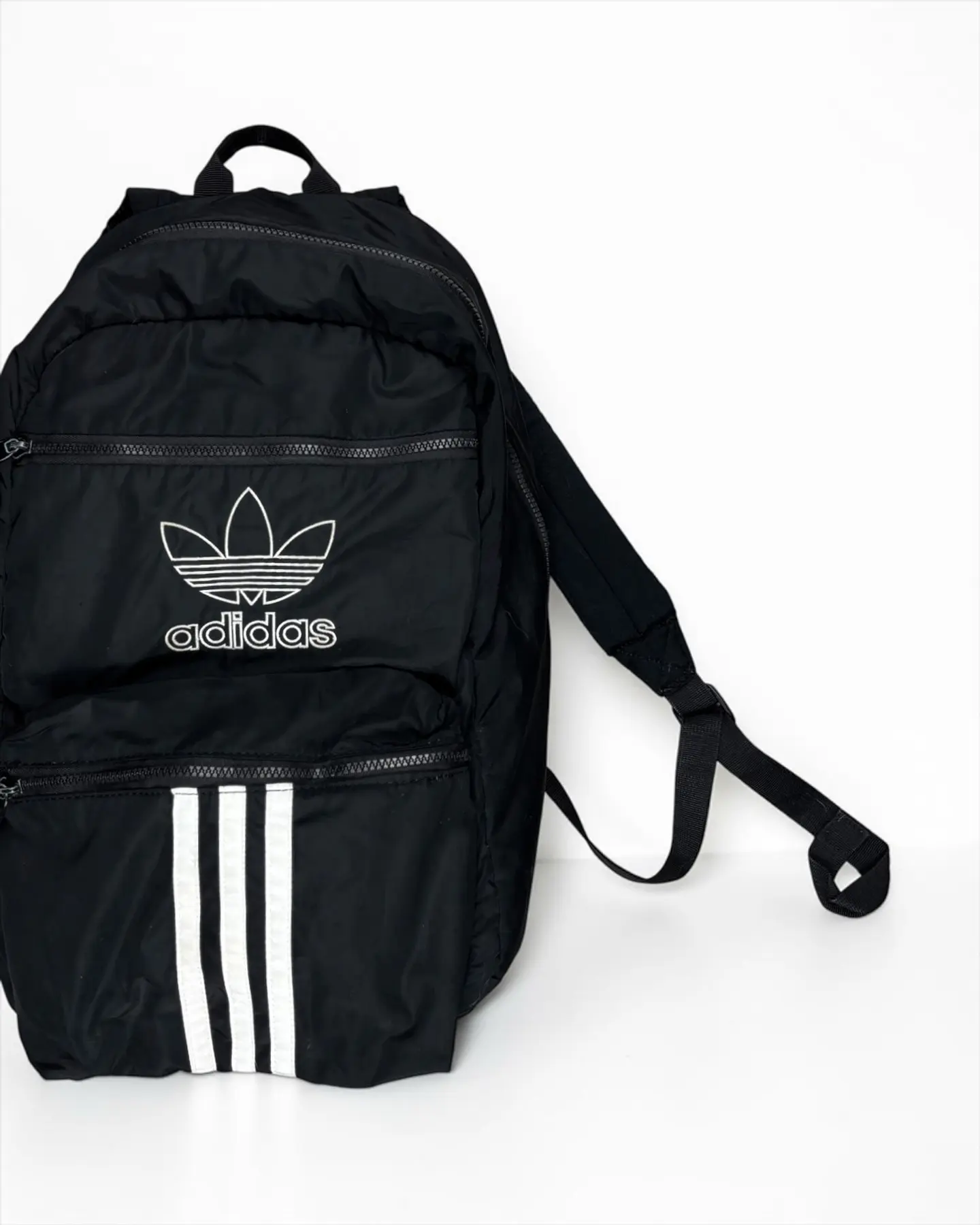 Mochila National 3-Stripes  Adidas Originals  Negra  5