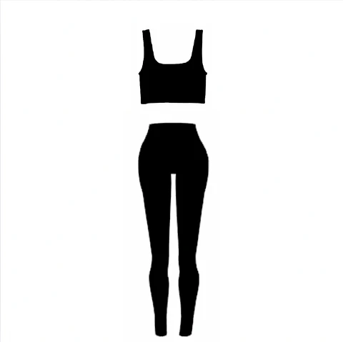 Set leggins negro