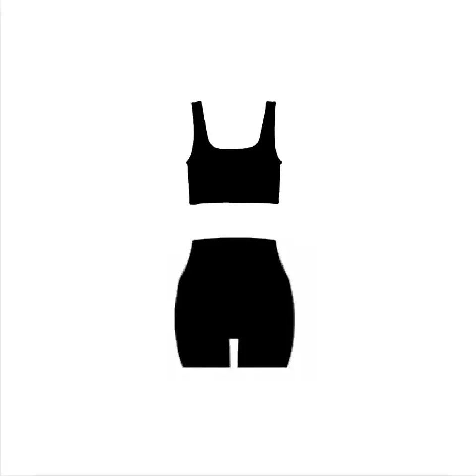 Set short negro brilante 1