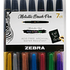 SET 7-  Brush Pen METALLIC ZEBRA  