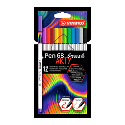 SET STABILO PEN 68 - BRUSH ARTY