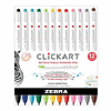 Set de 12 retractiles ClickArt Zebra