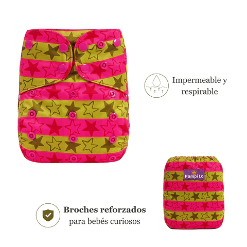 Pañal de tela Pampi Lo - Lovely Shapes