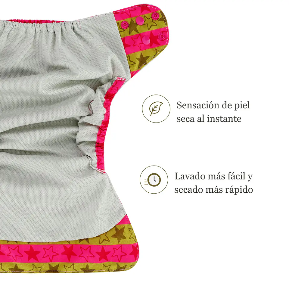 Pañal de tela Pampi Lo - Pure Nature 4