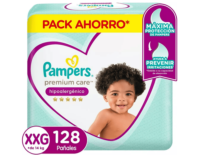 Pack Mensual Pampers Premium XXG