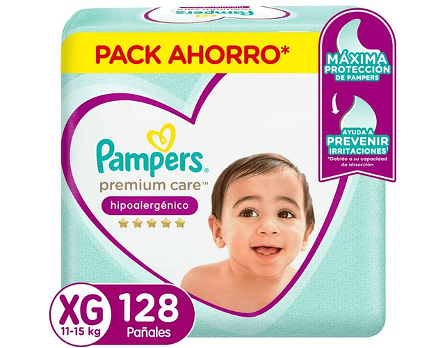 Pack Mensual Pampers Premium XG