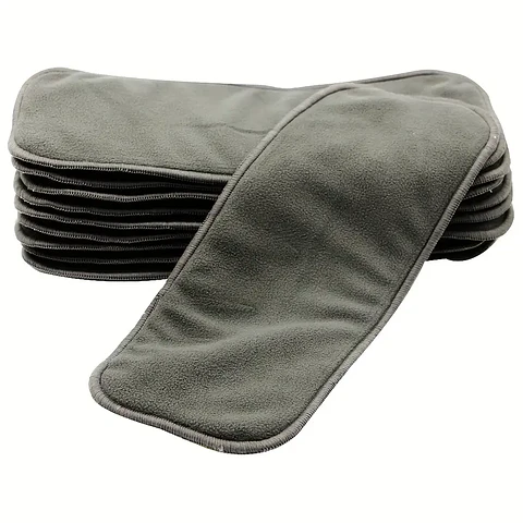 Pack 10 Insertos de Bambú Charcoal de 4 Capas para Pañales de Tela