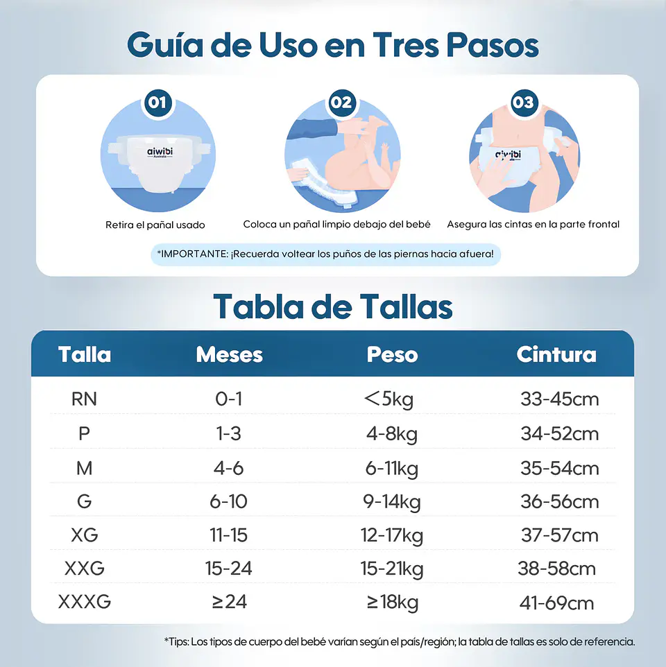 AIWIBI TALLA XXXG - 60 UNIDADES 6
