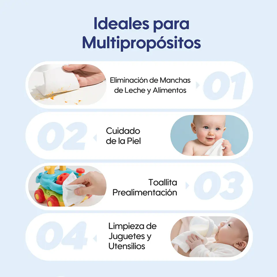 TOALLITAS HUMEDAS AIWIBI AGUA 80 - 12 UNIDADES 3