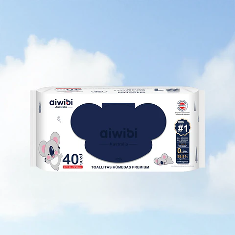 TOALLITAS HUMEDAS AIWIBI PREMIUM 40 - 1 UNIDAD 