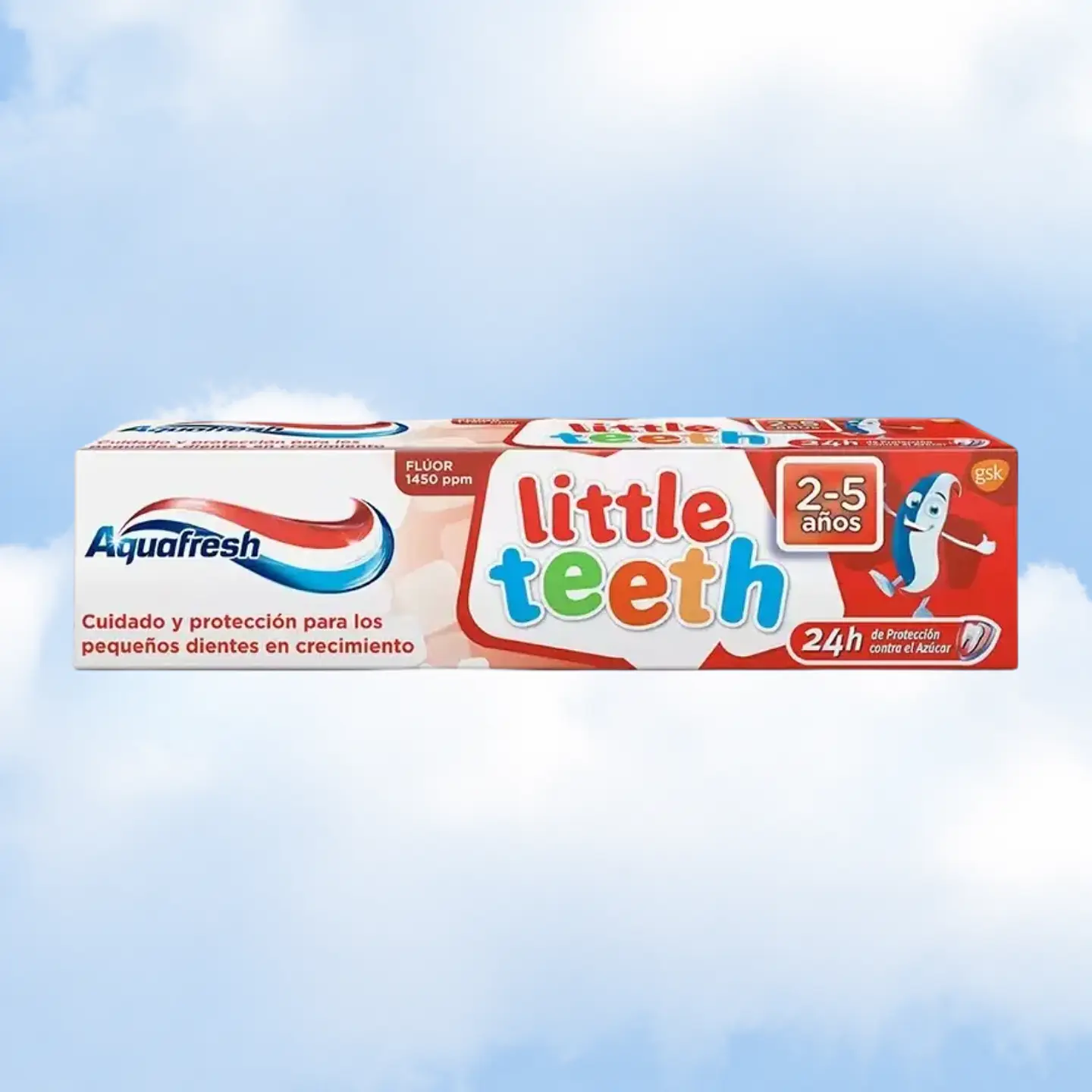 PASTA DENTAL AQUAFRESH LITTLE TEETH 63 GR 1