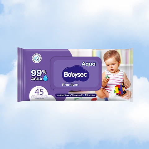 TOALLITAS HUMEDAS BABYSEC 45 - 1 UNIDAD