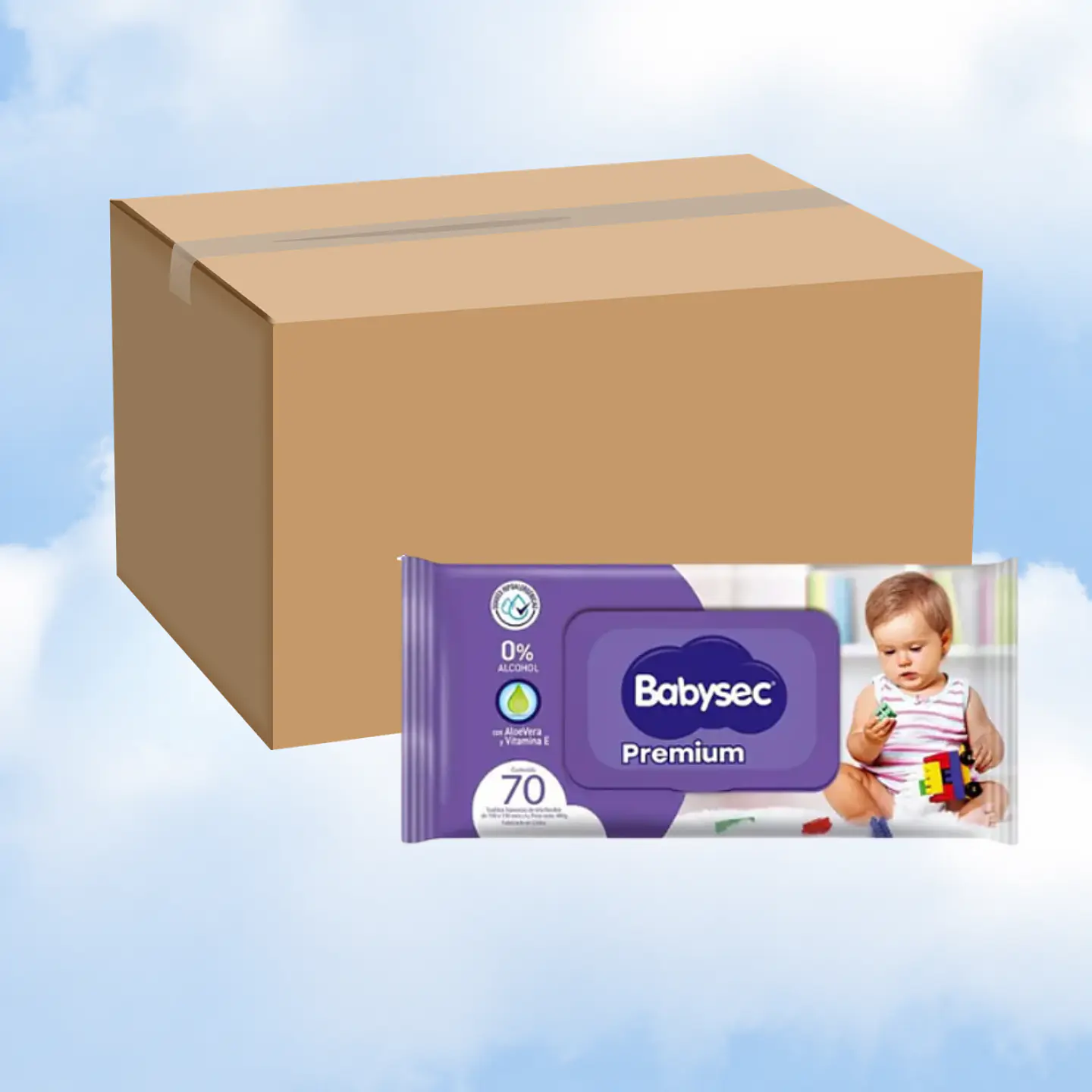 TOALLITAS HUMEDAS BABYSEC 70 - 12 UNIDADES 1