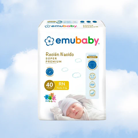 EMUBABY PREMIUM RECIEN NACIDO - 40 UNIDADES