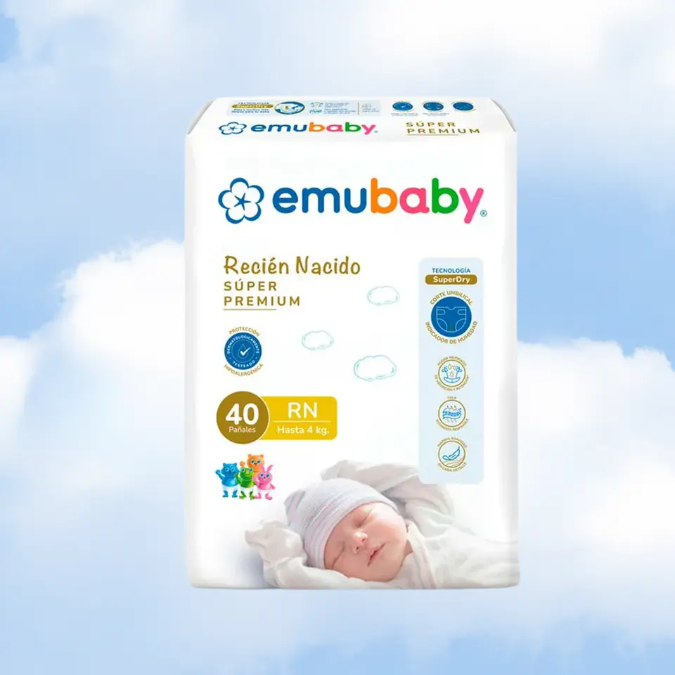 EMUBABY PREMIUM RECIEN NACIDO - 40 UNIDADES 1