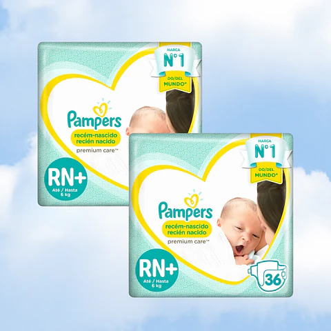 PAMPERS PREMIUM CARE RN+ - 72 UNIDADES